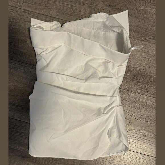 ZARA White Tube Top Size XS (Tags Attached) - Picture 2 of 2